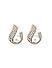 ToniQ Stylish Gold Plated Pearl Stud Earring for Women