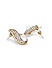 ToniQ Stylish Gold Plated Pearl Stud Earring for Women