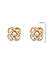 ToniQ Stylish Gold Plated Floral Stud Earring for Women