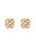 ToniQ Stylish Gold Plated Floral Stud Earring for Women