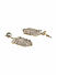 Toniq Classic Gold Plated Geometrical Drop Earring For Women