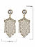 Toniq Classic Gold Plated Geometrical Drop Earring For Women