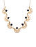 ToniQ Stylish Navy Stone Crescent Jewelry Set For Women