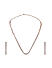 ToniQ Luxurious Rose Gold Plated American Diamond Jewelry Set For Women