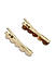 Toniq Gold You Shine Set Of 2 Stone Embellished Hair Clips/Pins For Women