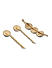 Toniq Gold You Shine Set Of 3 Stone Embellished Hair Clips/Pins For Women