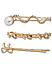 Toniq Gold You Shine Set Of 3 Stone Embellished Hair Clips/Pins For Women