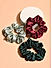 ToniQ Set of 3 Satin Multicolor Scrunchie for Women