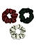 ToniQ Set of 3 Satin Multicolor Scrunchie for Women