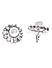 Cubic Zirconia Pearl Silver Plated Stud Earring