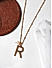 Initial Alphabet R Gold Plated Personalized Pedant Necklace 