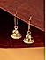 White Pearls Gold Plated Small Jhumka Earring