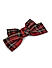 Toniq Red Holiday Plaid Barette Hair Clips For Women