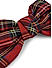 Toniq Red Holiday Plaid Barette Hair Clips For Women