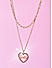 Barbie™ Limited Edition  Pink  Stone Studded Heart Shape Charm Necklace