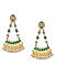 Kundan Emrald Gold Plated Chandbali Earring