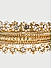 Fida Gold Set Of 9 Beaded & Stone Embellished Bangles Set For Women