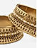 Fida Ethnic Traditional Gold Set Of 2 Bold Pearl Classic Bangle Set For Women