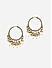 White Pearls Gold Plated Hoop Earring