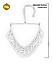 White Seed Beaded Pearl Choker Necklace