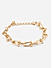 Set Of 3 Gold Plated Linked Chain Bracelet 