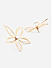 Pearl Gold Plated Floral Stud Earring