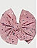 Pink Star Glitter Bow French Barette 