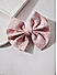 Pink Floral Bow French Barette