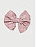 Pink Floral Bow French Barette