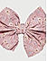 Pink Floral Bow French Barette