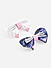 Toniq Kids Set Of 8 Multi-Color Glitter Cat Meow Bow Hair Clip & Spiral Rubber Band Set For Girls