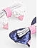 Toniq Kids Set Of 8 Multi-Color Glitter Cat Meow Bow Hair Clip & Spiral Rubber Band Set For Girls