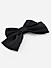 Black Silk Satin Bow French Barrette