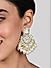 Fida Ethnic Gold Plated Pearlss & Kundan Studded Drop Earrings For Women