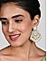 Fida Ethnic Gold Plated Pearlss & Kundan Studded Drop Earrings For Women