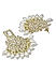 Fida Ethnic Gold Plated Pearlss & Kundan Studded Drop Earrings For Women