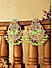 Fida Ethnic Gold Plated Green beads Filigree Chandbali Earrings For Women