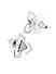 Fida Luxurious Silver Plated American Diamond Floral Stud Earrings for Women