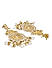 Fida Ethnic Gold Plated Pearl Kundan Studded Floral Chand Drop Earring For Women