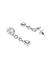 Fida Luxurious Silver Plated American Diamonds Studded Floral Layer Necklace Set For Women