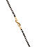 Fida Luxurious Gold Plated American Diamonds Studded Heart Shape Peandant Mangalsutra For Women