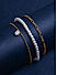 Toniq Gold Plated Set Of 3 Pearl Adjustable Bracelets For Women