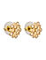 Toniq Luxurious Gold Plated American Diamond Daisy Stud Earring for Women