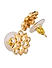 Toniq Luxurious Gold Plated American Diamond Daisy Stud Earring for Women