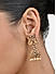 Fida Gold Plated Dancing Goddess Temple Jhumka Earring For Women