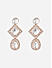 Fida Luxurious Rose Gold Plated Geometric Drop Earring For Women