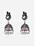 Fida Oxidised Peacock Multicolor Pearl Jhumki  Earrings for Women