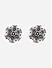 Fida Oxidised Floral Stud Earrings for Women