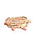 Toniq Gold Plated Peach beaded Set of 7 Elasticized Bracelet for Women