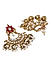 Ruby Kundan Gold Plated Jhumka Earring 